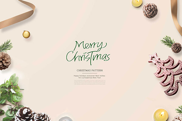 圣诞主题活动推广海报设计韩国素材
