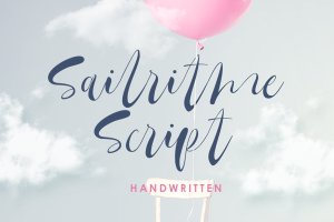 浪漫连笔细线条英文手写字体 Sailritme – Handwritten Script