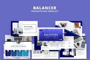 电子产品商业展示幻灯片演示模板- VL2 Balancer Powerpoint Presentation Template – VL2