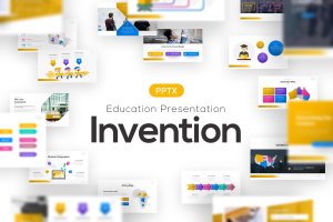 创意教育Powerpoint演示文稿模板 Invention Education Powerpoint Template