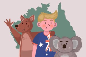 澳大利亚欢迎主题矢量插画 Welcome to Australia – Illustration