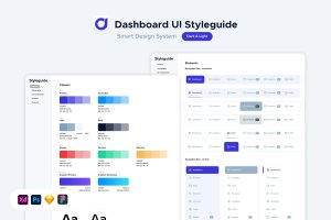 仪表盘UI样式指南设计素材 Dashboard UI Styleguide