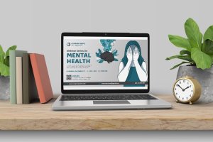 心理学/在线培训活动数字海报设计模板 Psichology / Online Training Event Digital Poster