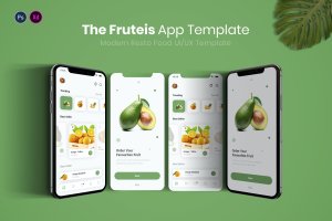 有机瓜果类移动应用程序UI界面 Fruteis App Mobile