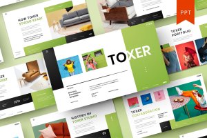 温馨家居商业产品幻灯片演示模板 Toxer – Business PowerPoint Template