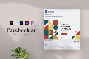 商业主题Facebook脸书广告设计模板v1 Business – Facebook ad 01