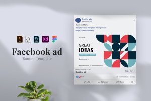 商业主题Facebook脸书广告设计模板v3 Business – Facebook ad 03