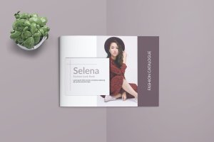 时尚A4横版杂志图册设计模板 SELENA –  Fashion A4 Landscape Template