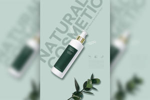 自然植物化妆品产品海报韩国素材