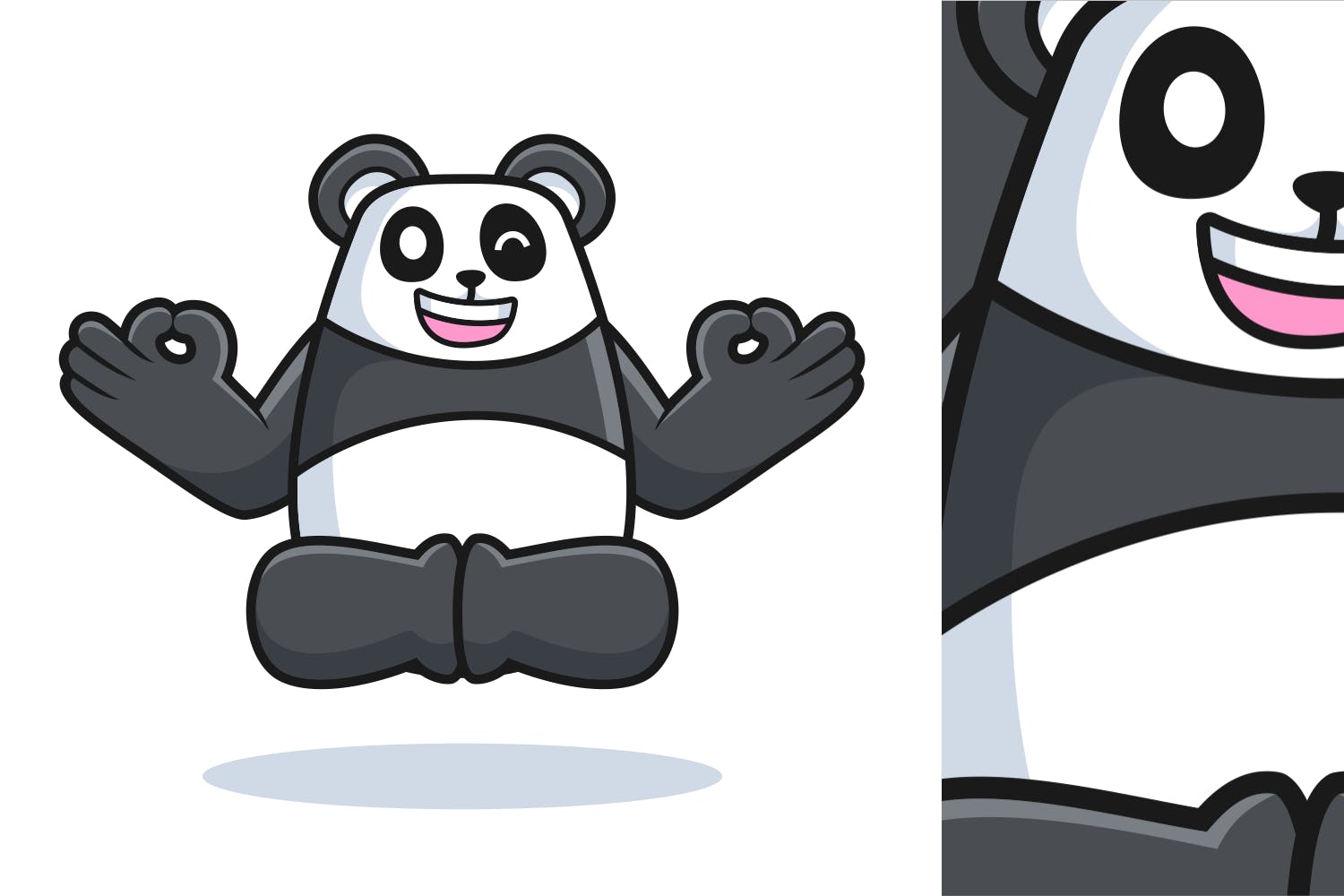 吉祥物大熊猫怎么画图片