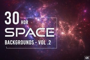30个HDR抽象宇宙星辰空间高清背景图素材v2 30 HDR Space Backgrounds – Vol. 2