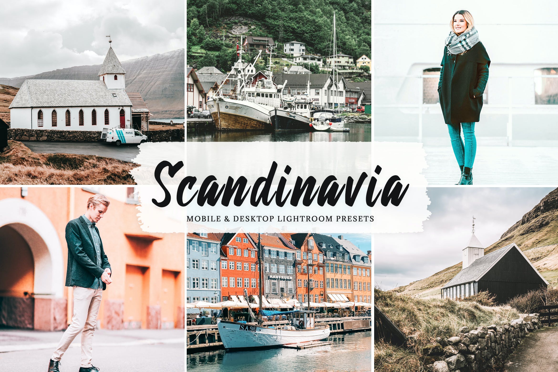 斯堪纳维亚梦幻白建筑摄影LR预设 Scandinavia Mobile & Desktop Lightroom Presets