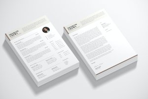 UI设计师简历和求职信模板 CV & Cover Letter Template