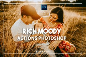 秋日穆迪色调室外摄影PS动作 Rich Moody Photoshop Actions