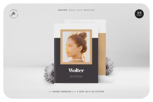 旅行指南杂志版式设计模板 Wolter Travel Guide Magazine