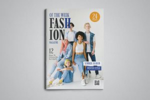女性时尚服装杂志设计模板 Fashion Magazine Template