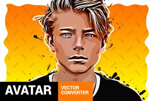 多语言版本矢量格式Photoshop图片样式插件 Vector Converter – Avatar – Photoshop Plugin