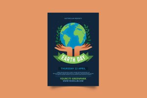 地球日传单PSD素材 Earth Day Flyer