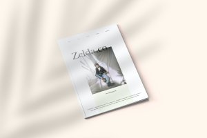 时尚简约风杂志排版设计模板 Zelda – Magazine Template Indesign