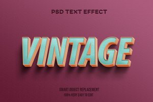 墙纸纹理浅绿色英文3D字母 Vintage text effect