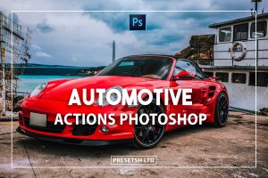自动化汽车图象处理Photoshop动作 Automotive Photoshop Actions