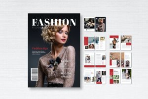 时尚摄影杂志画册模板 Fashion Magazine
