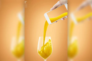 果汁饮料创意视觉海报设计韩国素材