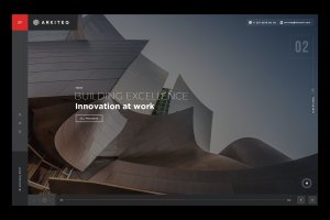 高级架构网站幻灯片设计模板 Arkiteq – Premium Architecture Website Slider