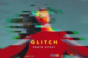 RGB故障照片特效PS图层样式 RGB Glitch Photo Effect