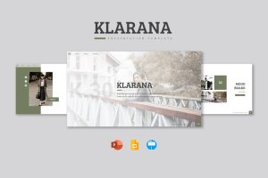 旅行相册PPT/Keynote/谷歌幻灯片三合一模板 Klarana – Presentation Template