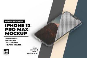 iPhone 12 Pro Max手机样机 iPhone 12 Pro Max Mockup