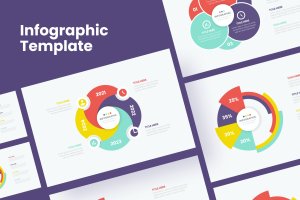 信息图表步骤设计模板 Infographic Step Template – Sanstemp