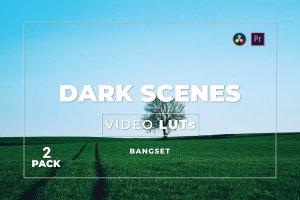 暗黑色调照片视频后期调色LUT预设包v2 Bangset Dark Scenes Pack 2 Video LUTs