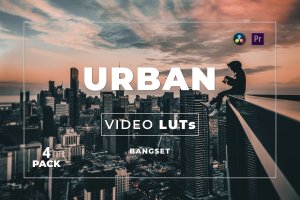 街道城市照片视频后期调色LUT预设包v4 Bangset Urban Pack 4 Video LUTs