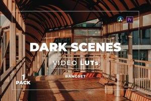 暗黑色调照片视频后期调色LUT预设包v1 Bangset Dark Scenes Pack 1 Video LUTs