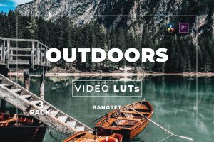 户外风景照片/视频后期调色LUT预设包v3 Bangset Outdoors Pack 3 Video LUTs
