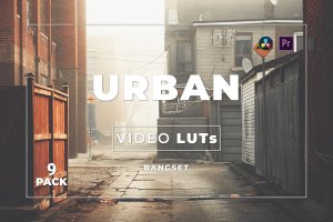 街道城市照片视频后期调色LUT预设包v9 Bangset Urban Pack 9 Video LUTs