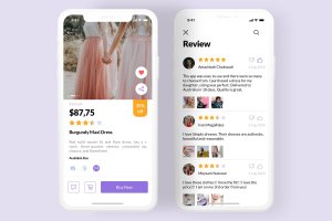 时尚电子商务App应用iOS UI页面设计模板 Fashion eCommerce app for iOS