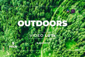 户外风景照片/视频后期调色LUT预设包v9 Bangset Outdoors Pack 9 Video LUTs