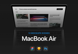 小咖下午茶：12 个最受欢迎的 MacBook Air笔记本电脑样机