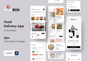 小咖下午茶：高级订餐/食品配送App应用设计UI套件