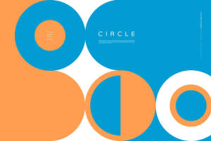 创意配色圆圈元素海报设计韩国素材