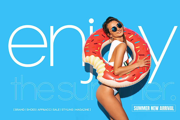 夏季比基尼派对泳池活动海报设计韩国素材