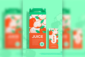 果汁饮品包装设计韩国素材