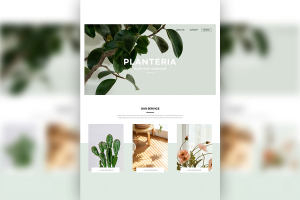 植物知识网站页面设计模板