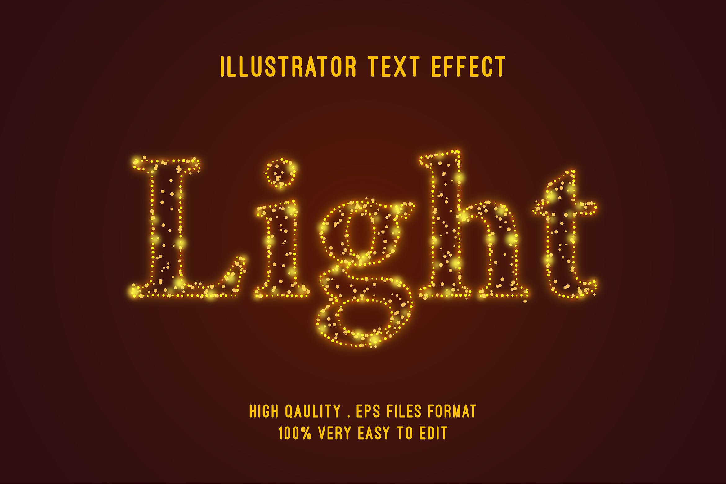 闪光文字效果字体样式矢量素材 Flash – editable text effect, font style – 设计小咖