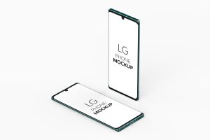 LG Velvet智能手机样机v2 LG Phone Mockup
