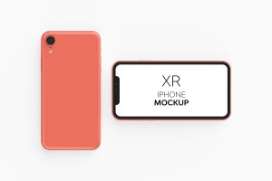 苹果iPhone XR手机样机v3 iPhone XR Mockup