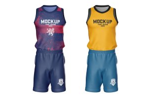 篮球服装设计样机 Basketball Kit Mockup