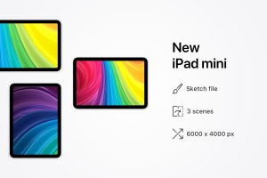 新款苹果iPad mini平板电脑样机 New Apple iPad mini – 3 mockups